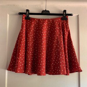 Lovers + Friends Red Skirt w/ Stars Sz S